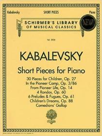 英文原版Short Pieces for Piano: Schirmer Library of Classics Volume 2036 Piano Solo