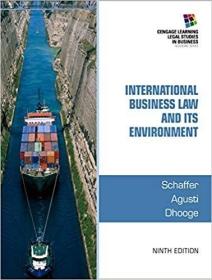 英文原版International Business Law and Its Environment