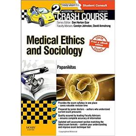英文原版Crash Course Medical Ethics and Sociology Updated Print + eBook edition