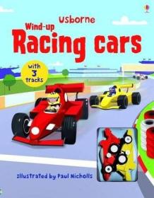 原版儿童绘本图书 Wind-up: Racing cars 纸板书