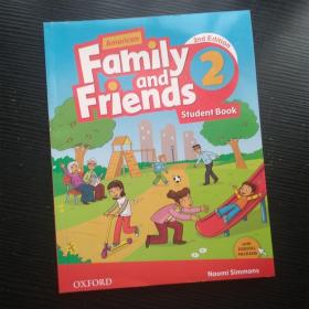 American Family and Friends 2 2nd Edition Student Book Naomi Simmons 英文原版 牛津《美国家庭与朋友2》第二版学生用书（内页干净无笔记）