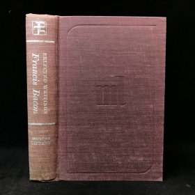 1966年 现代文库《培根选集》,精装，Selected Writings of Francis Bacon