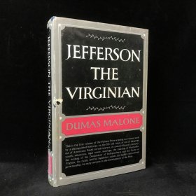 1948年 迪马斯·马隆《弗吉尼亚人杰斐逊》（卷1）,配插图，精装，Jefferson the Virginian - Volume I