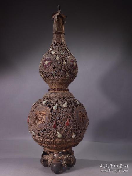 舊藏銀絲葫蘆瓶
