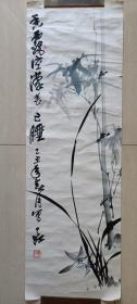 北京首都博物馆画院副院长，知名画家王子江“兰，竹”水墨画