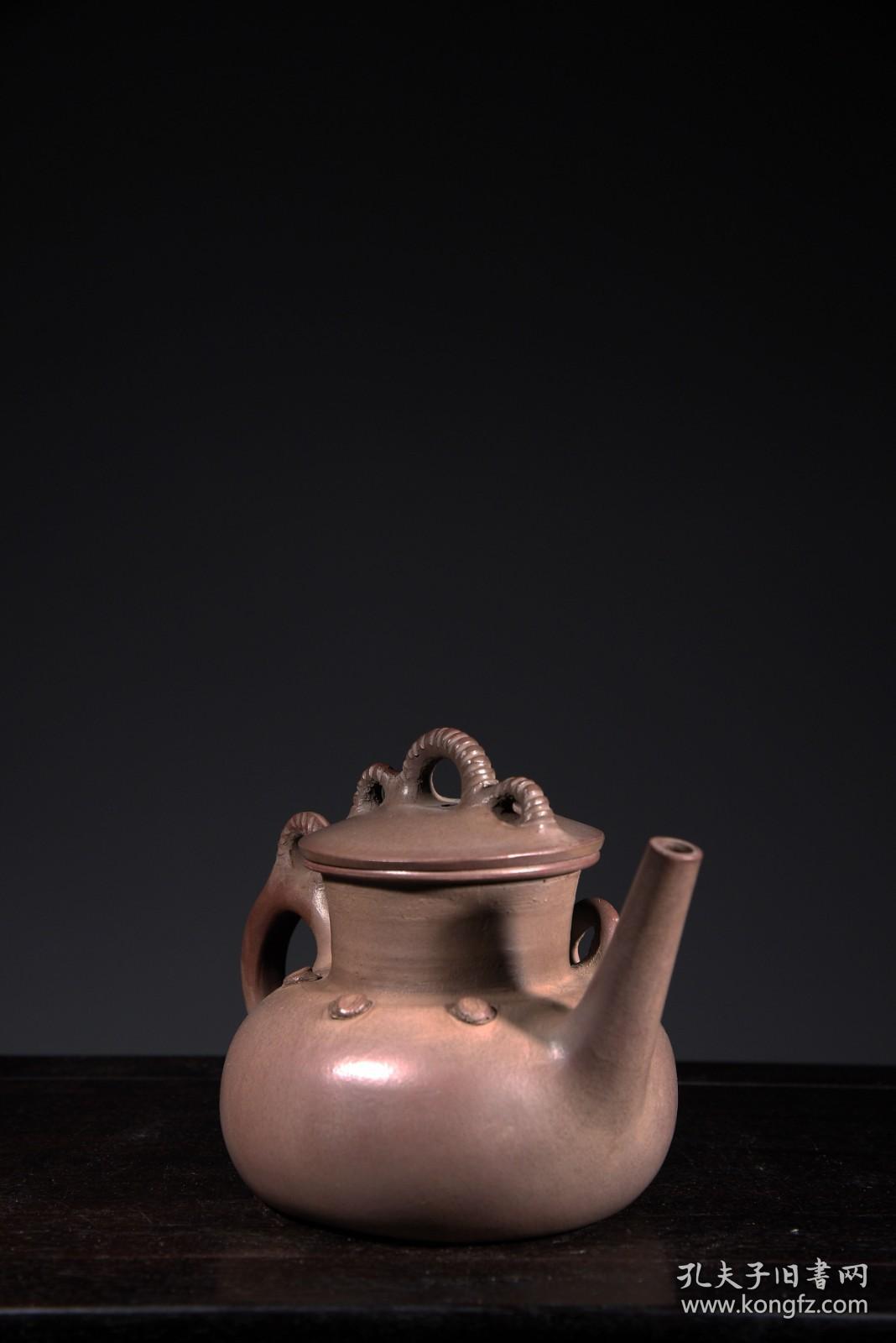 回流"金沙寺僧"手工制素面紫砂壶