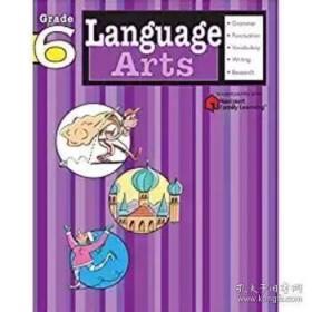 【现货】英文原版 Flash Kids 语言艺术练习册（语文）：6年级 Language Arts: Grade 6 哈考特 9781411404144