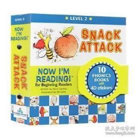 我的首套自然拼读故事书二级10册 英文原版 Now I'm Reading! Level 2 Snack Attack 现在我能读系列 儿童英语启蒙分级读物