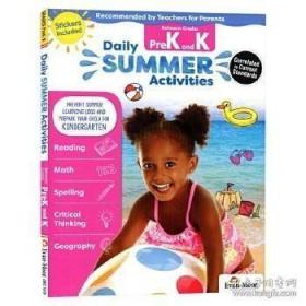 每日练习系列 暑假综合练习册 英文原版 Daily Summer Activities Between Grades PreK and K 幼儿园小中大班 美国加州教辅