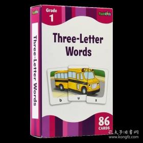 Three Letter Words Flash Kids Flash Cards 英文原版