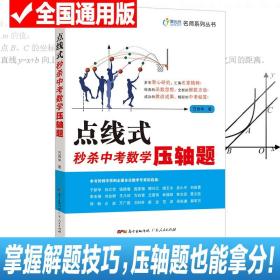 正版现货 点线式秒杀中考数学压轴题 初中数学辅导资料 七八九年级中学数学点拨 学习教辅书 初三冲刺试题测试总复习书籍