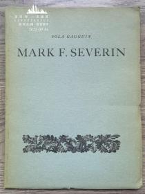 1952年"限量400册编号版"《Mark Severin塞维林》一25幅木刻作品 3枚原刻铜版藏书票(1枚中国清代官员形象) 高更之子编辑