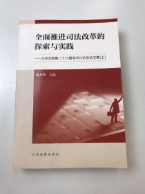 全面推进司法改革的探索与实践：北京法院第二十八届学术讨论会论文集（上册）