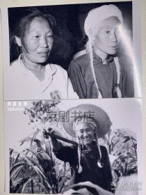 剧照新印：【白毛女5张 新冲印非老照片】 15*10厘米 1951年，宜宾。解放初期，凤仪乡“白毛女”的原型罗昌秀被解救下山。她16岁时被恶霸地主罗锡联逼进川滇交界的深山里，而独自过了十七年的野人生活。33岁时她重返人间，却已是满头白发。次年，她和本乡的农民文树荣结婚，生有一子，取名叫文关怀。后来，又生了一个女儿，取名叫文关荣。