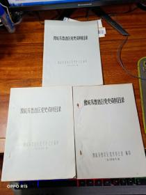 豫皖苏鲁边区党史资料目录 ：刻印本（三册合售）