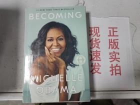 【正版】Michelle Obama:《Becoming》 《成為：米歇爾·奧巴馬自傳》 美國前第一夫人米歇爾·奧巴馬自傳（英文原版）9781524763138
