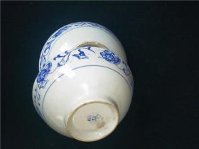 民俗懷舊老物件老土碗瓷器青花瓷碗古董古玩收藏舊貨市場雜項擺件