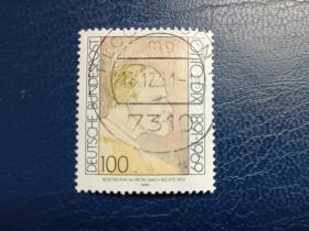 德国邮票（人物 艺术） 1991 奥托·迪克斯诞辰100周年 1枚 （信销）