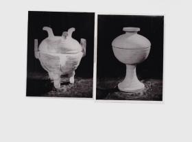 天津市历史博物馆拍摄的文物照片2张（背面写有“不用”）