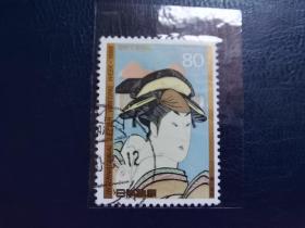 日本邮票（艺术）：1988 国际通信周 - 绘画  1枚