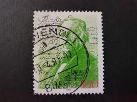 德国邮票（人物）：1994 诗人西奥多·方丹诞辰175周年 1套1枚 1