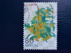 日本邮票（植物/花卉）：2011 Flowers 花卉 1枚1