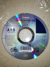 软件光盘：CANOSCAN LIDE 200扫描仪安装光盘  裸盘1碟