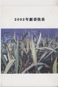 天津美術學院版畫系教授呂培桓教授書寫的賀卡