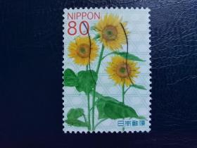 日本邮票（植物/花卉）：2012 时令花卉 - 夏季 1枚2