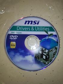 软件光盘：MSI Drivers&Utilities AMD Chipset主板驱动程序  裸盘1碟
