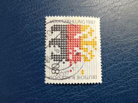 德国邮票（人物）1987 年人口普查1套1枚 （信销）