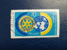 德国邮票（组织）1987 慕尼黑国际扶轮社年度大会1套1枚 （信销）1