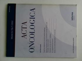 Acta Oncologica 肿瘤学报医学学术论文期刊现货实体书 2012 VOL.51  NO.7