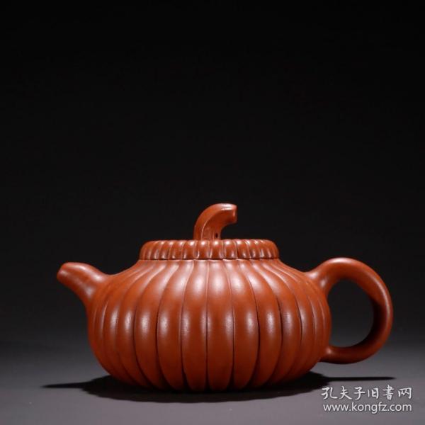 舊藏·顧景舟款紫砂華菱形茶壺