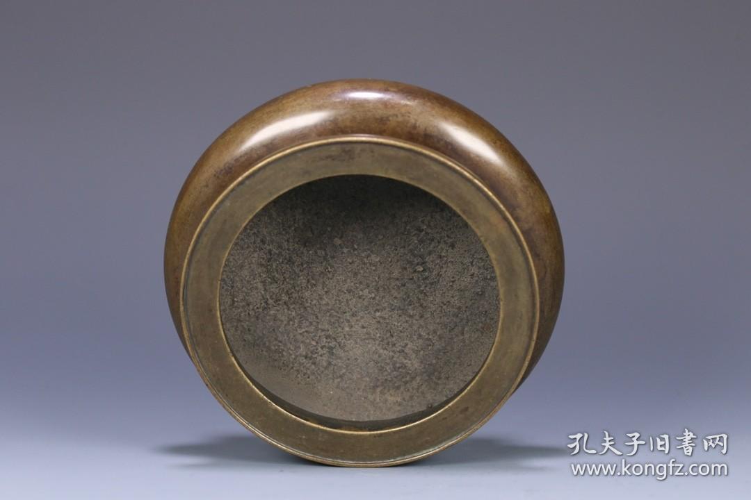 旧藏大明宣德年制款铜香炉