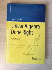 Linear Algebra Done Right 3rd Edition   精装英文原版