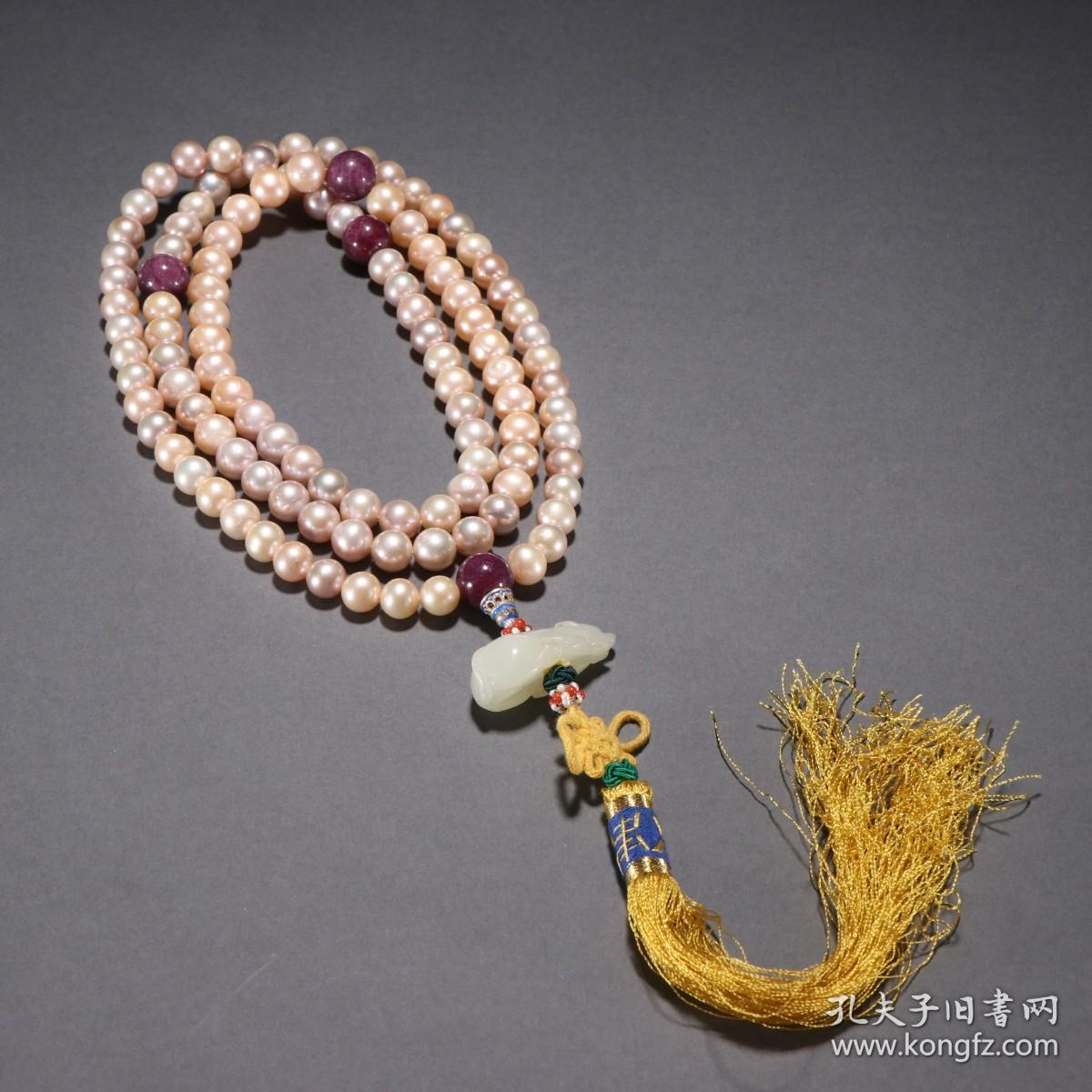 清代 珍珠108佛珠.