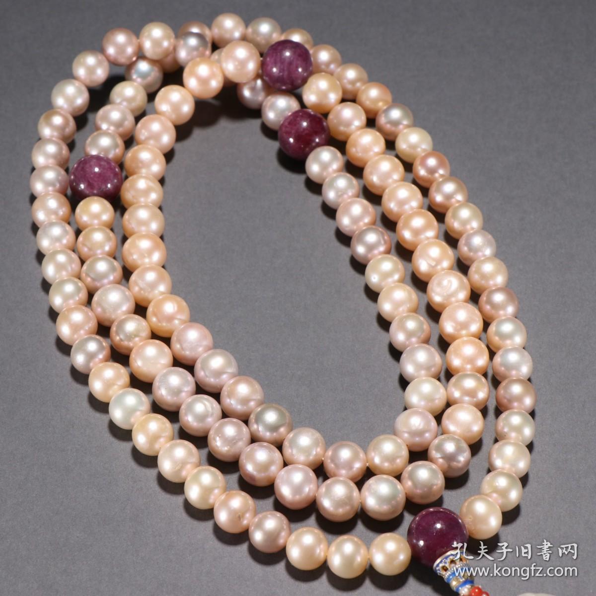 清代 珍珠108佛珠.