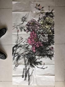 左鐵國畫：6平尺 左鐵，中國書法家協會會員，歐陽中石學生，中國國際書畫研究會理事，清華美術學院藝術研究會副會長，海關總署書法家協會會長，北京平月書畫院副院長。