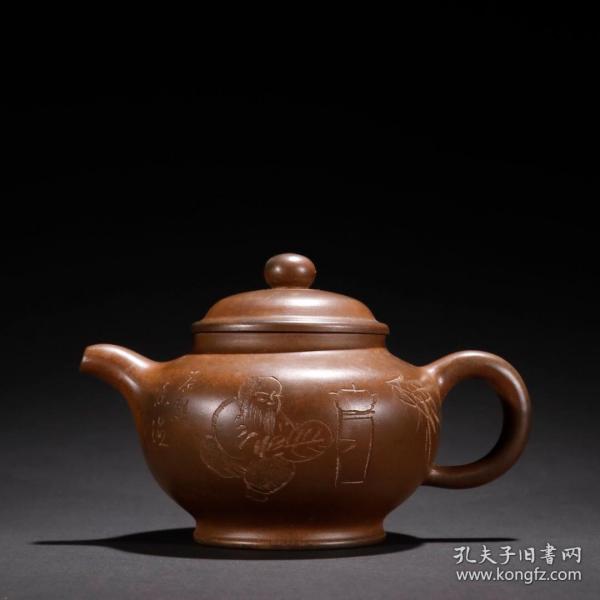 顾景舟款·紫砂雕温水茶壶