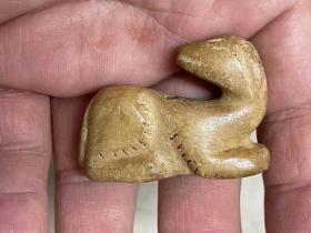 玉狗-52古玉老玉红山文化老物战汉辽金玉器河摸河磨玉和田玉￥100.