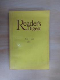 英文书  Reader’s  Digest July -sept 1991  《读者文摘》（91年7-9合订本）32开  216页   详见图片