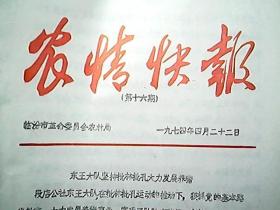 《农情快报》1974年4月（第16期）：东王大队坚持批林批孔 大力发展养猪