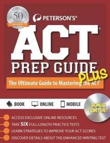 现货Peterson's ACT Prep Guide Plus (2016)[9780768940916]