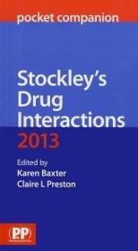 现货 Stockley's Drug Interactions Pocket Companion (2013) (Drug Interactions (Stockley))[9780857110985]