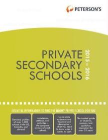 现货Private Secondary Schools 2015-2016[9780768938944]