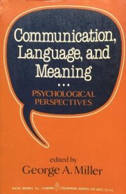 可议价 Communication, Language, and Meaning: Psychological Perspectives 通信， 语言， and 测量： Psychological 性能，性能 8000070fssf