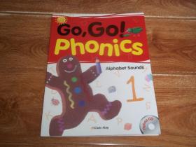 GO，GO！Phonics  1  （一本书 + 两张光盘  合售）（大16开本彩印，库存未使用）