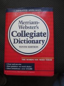 韦氏大学英语词 第10版Merriam Webster's Collegiate Dictionary 【16开硬精装，英文原版，扉页有字】