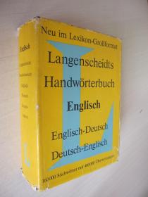 English Langenscheidt Handworterbuch English-Deutsch, Deutsch-English 16开 布面精装(neu im lexikon-grossformat)